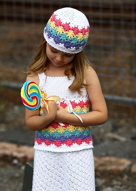 vestido de croche infantil de 6 anos