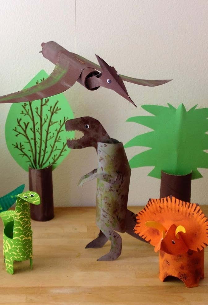 artesanato com rolo de papel-higiênico animais para fazer com as crianças