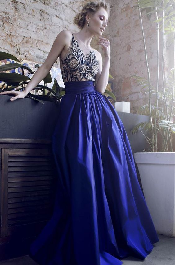 vestidos azul para festa de quinze anos
