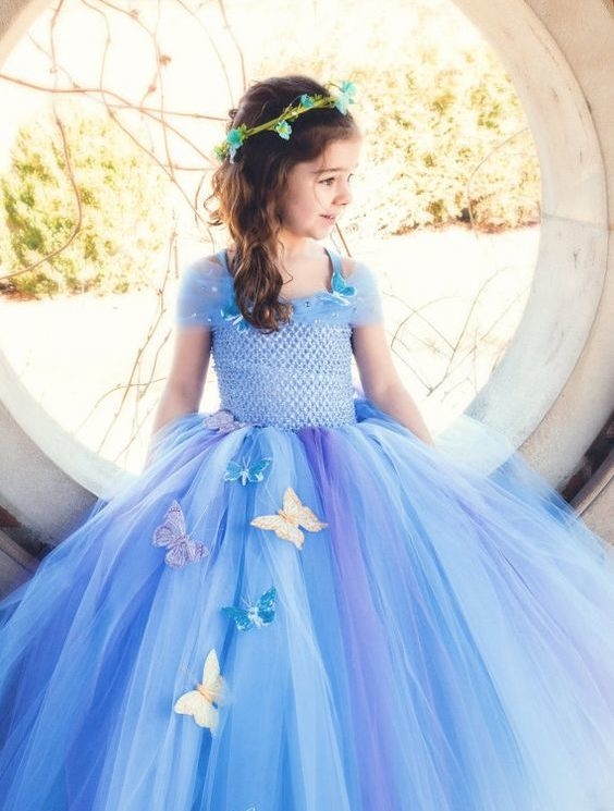 vestido tipo princesa infantil