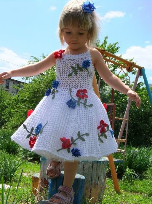 Vestidos de crochê infantil: 60 fotos e ideias lindas