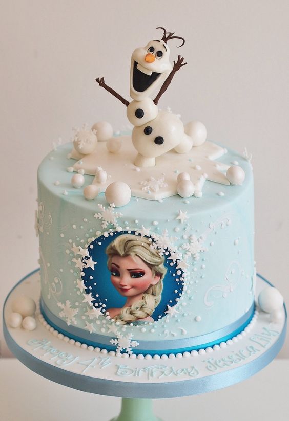 gâteau reine des neiges 