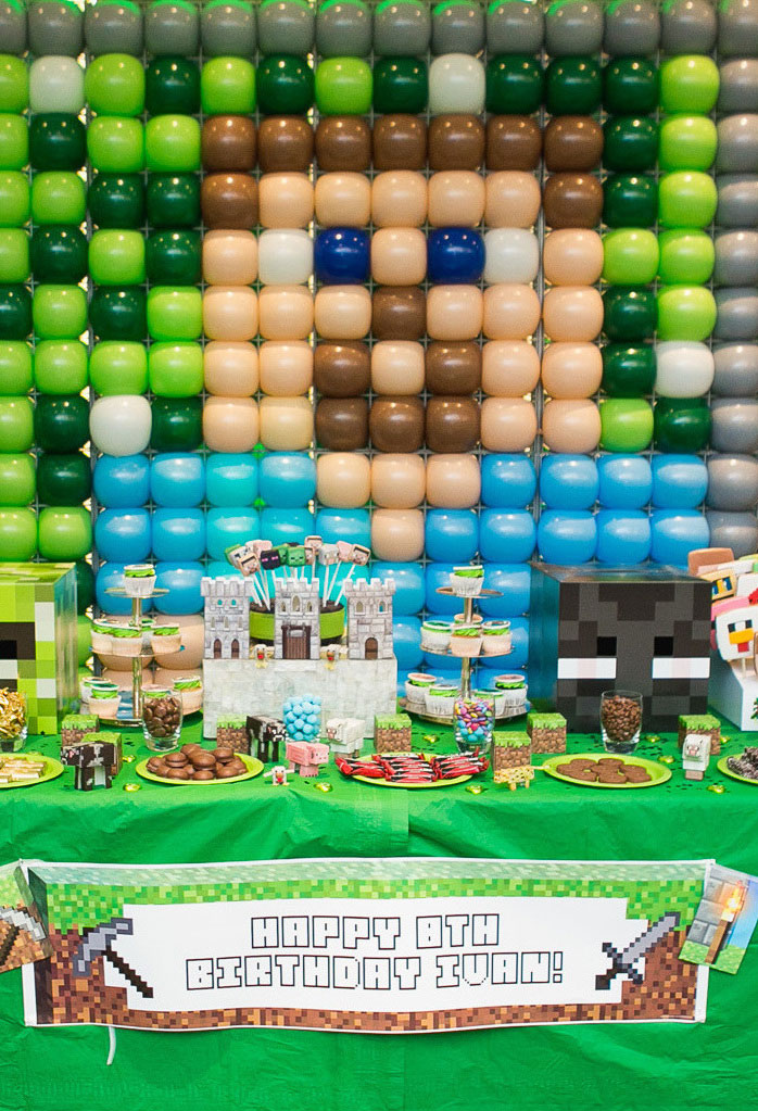 10 Ideias para Decoração de Festa Infantil Minecraft